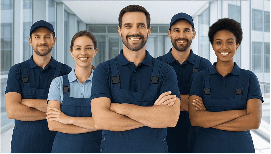 Techniciens professionnels Etienne Services en intervention de plomberie, serrurerie, vitrerie, chauffage et électricité